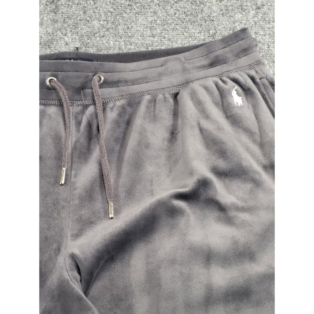 Polo Ralph Lauren Velour Velvet Trousers Gray Men's Pant Size Large - Picture 5 of 16